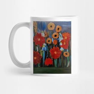 fun looking abstract flowers Mug